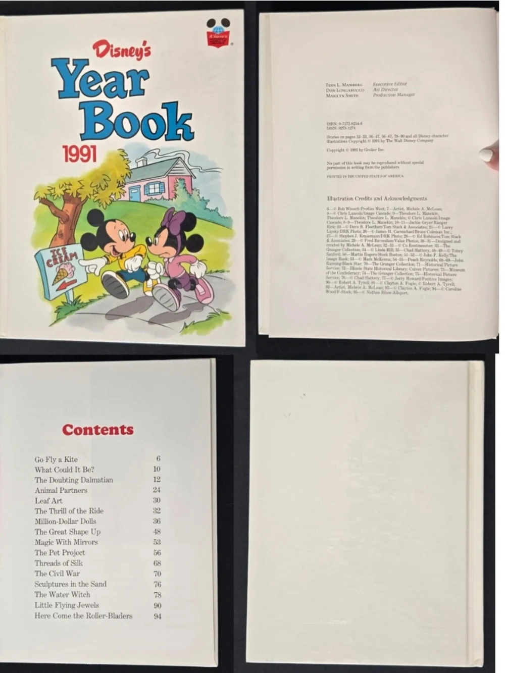 11 Vintage 90s Disneys Year Book Kids Hard Cover Set VTG